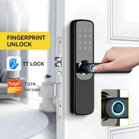 intelligent fingerprint door lock ttlock app code card key touch screen smart door lock security digital electronic lock