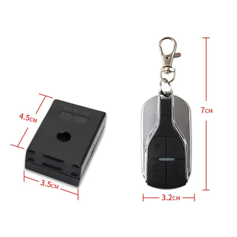 

48-60V Anti Theft Alarm With Remote Control Long Distance Waterproof Security Alarm System Remote Engine Start Arming Disarming
