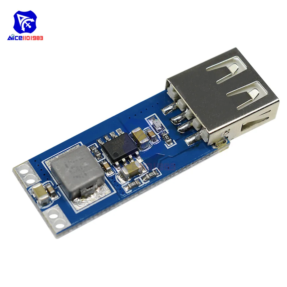Модуль повышения мощности diymore USB 3 в В 7 4 2 до 5 1 А плата преобразователя|dc-dc 3v|dc-dc