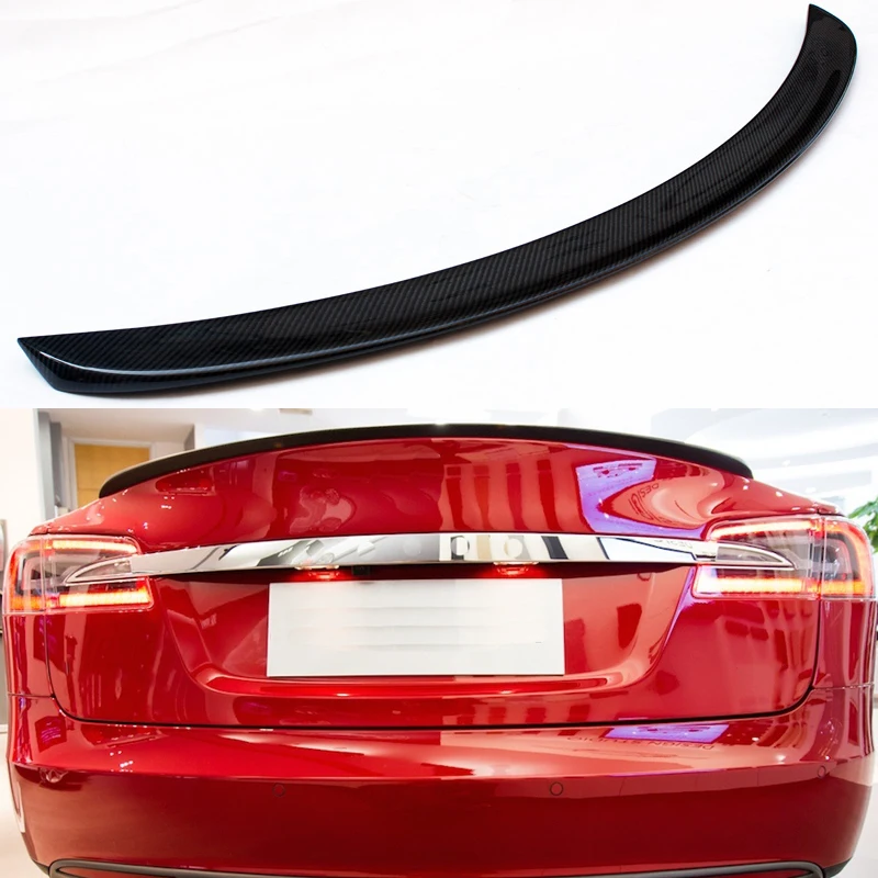 

Модифицированный спойлер для заднего багажника из углеродного волокна модели 3, автомобильное крыло для Tesla модели 3 2019 2020 2021
