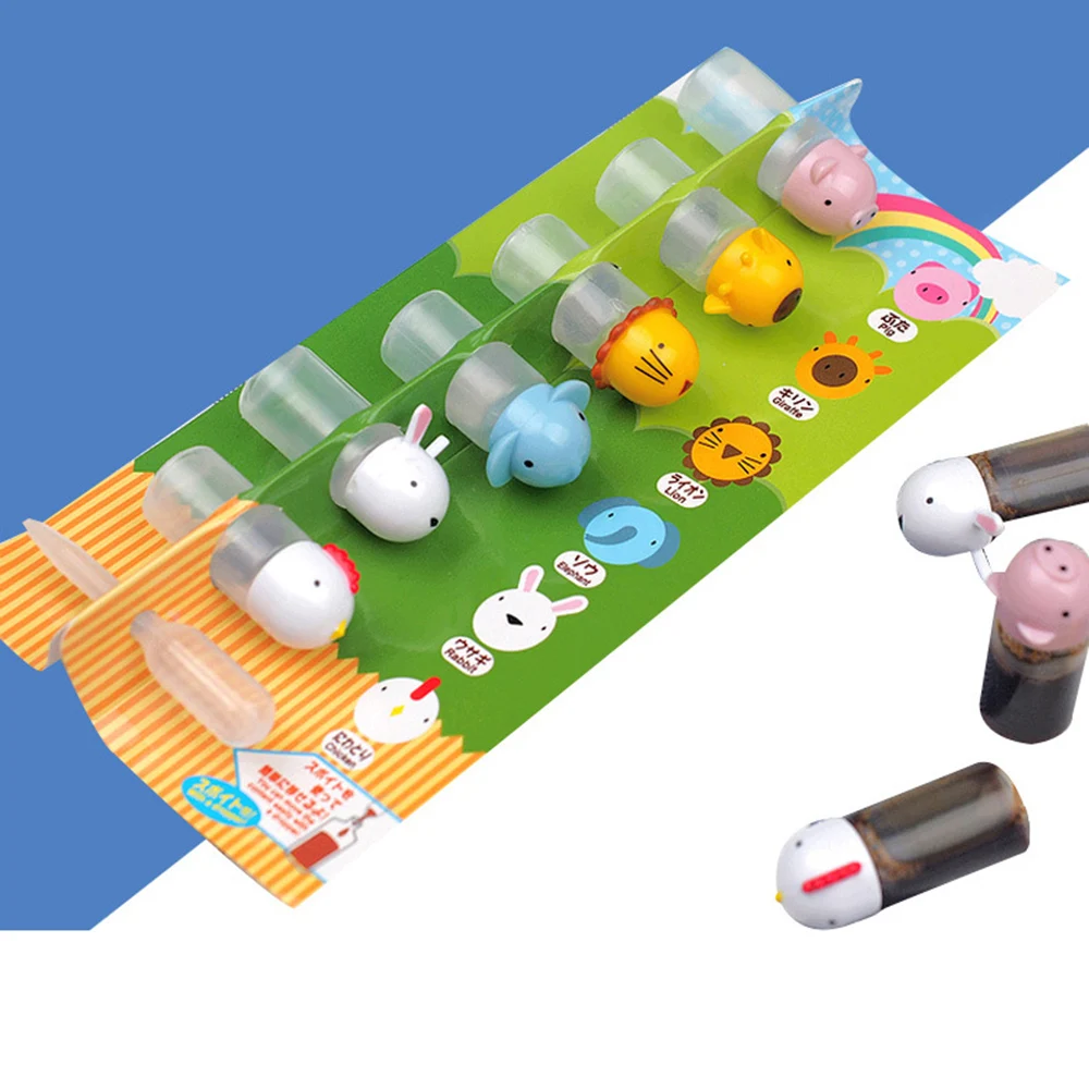 

1set Mini Cute Seasoning Sauce Bottle High Quality Pe Small Sauce Containers Soy Sauce Bottle Gift For Kids Kitchen Accessories