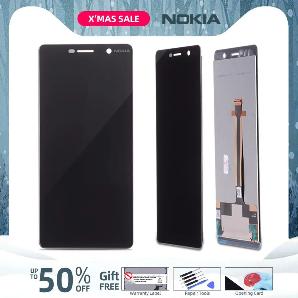 Дисплей для Nokia 7 Plus E9 Plus LCD в сборе с тачскрином 6.0" черный