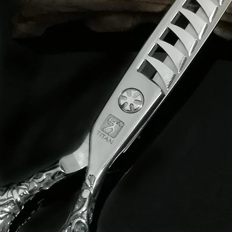 Титановые Профессиональные 6 дюймовые ножницы для стрижки волос парикмахерские