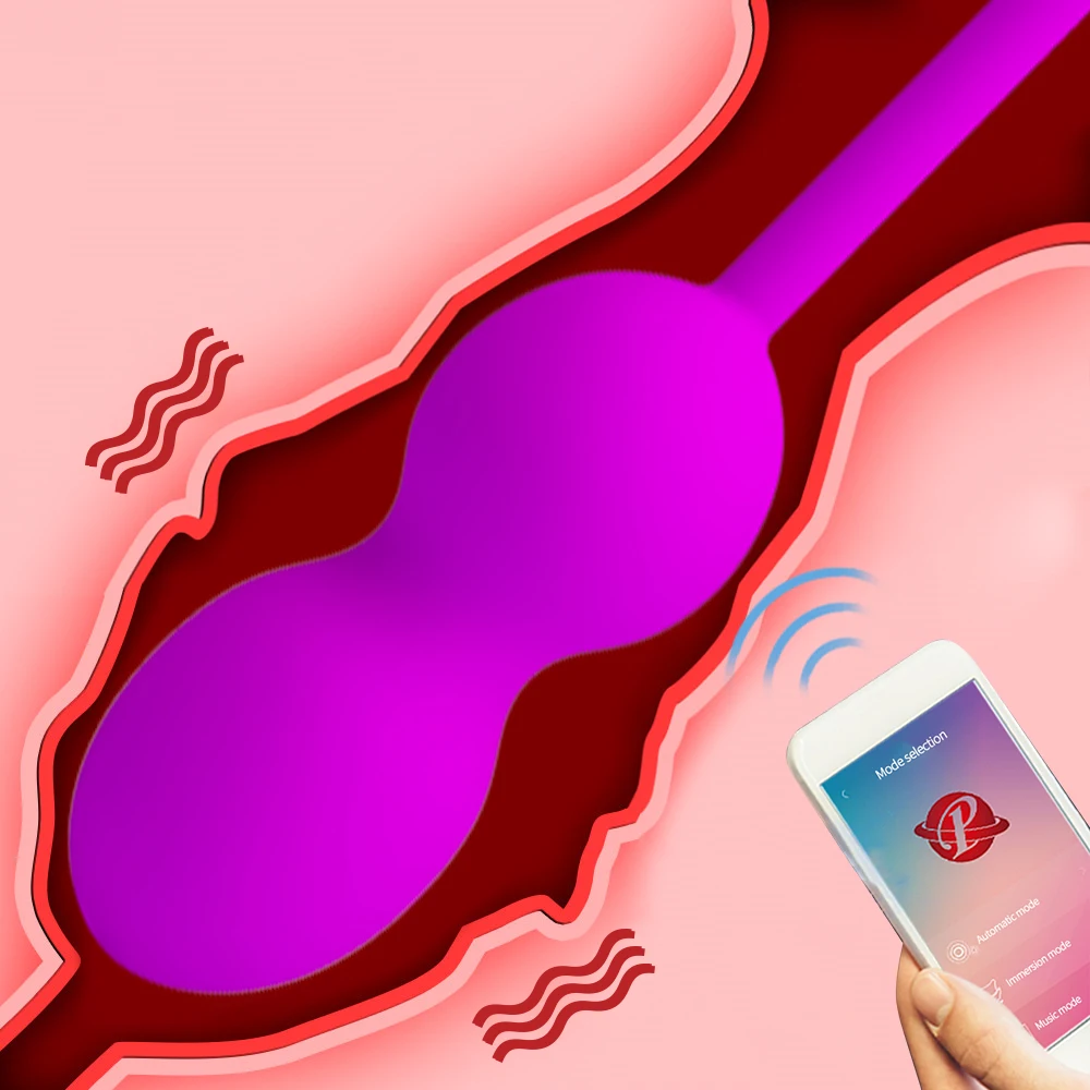 Беспроводные вибрирующие яйца с управлением через приложение Bluetooth USB