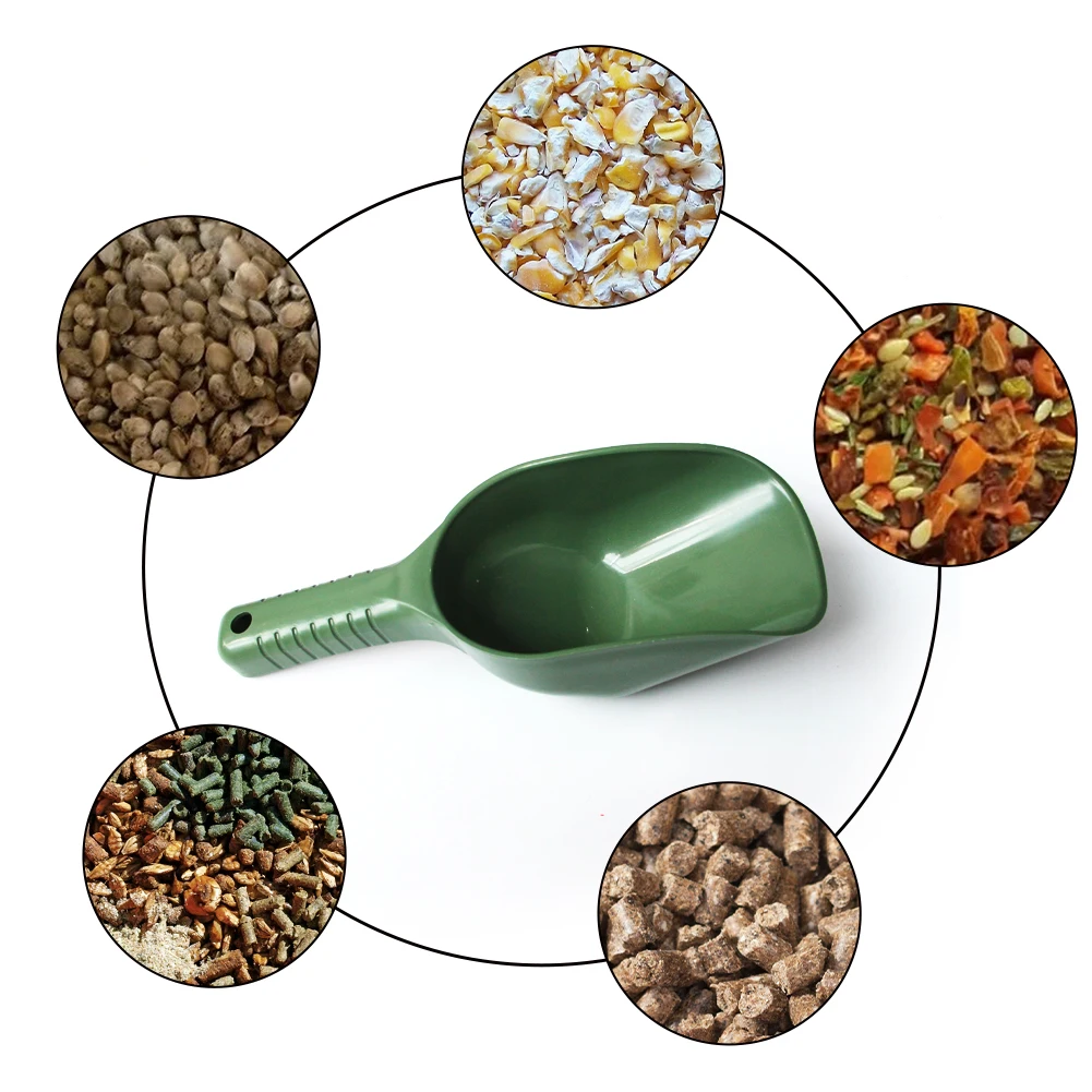 

Bait Scoop Carp Fishing Tool Baiting Throwing Spoon Bait Lure Casting For Feeding Particles Boilies Thread Toss Throw Spoon