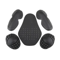 motorcycle jacket lining protectors pad shoulders elbow back armor black for motocross racing skiing ice skating bike cycling