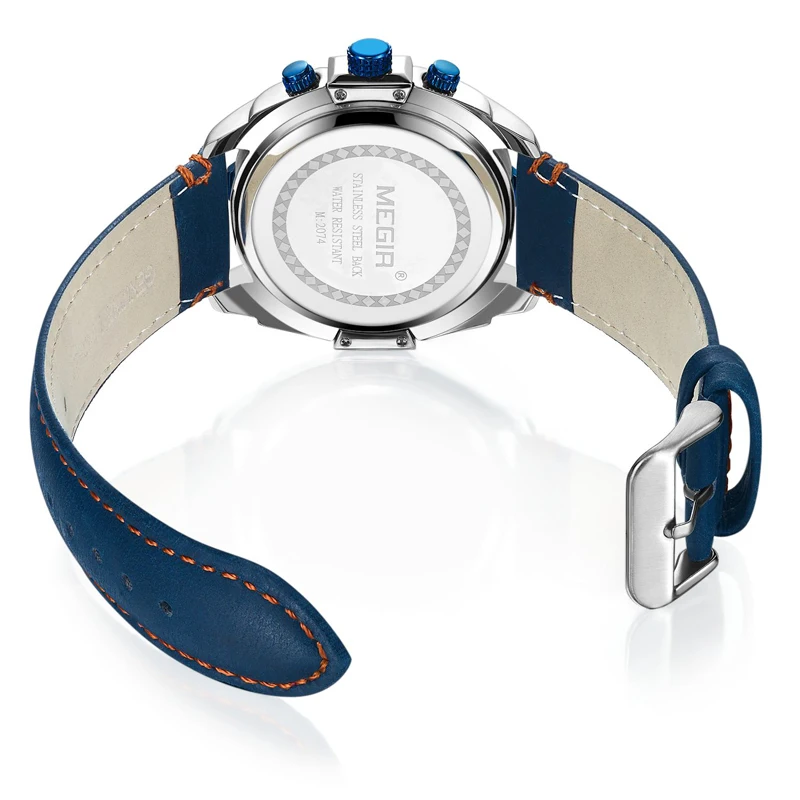 Часы MEGIR Мужские кварцевые с хронографом креативные деловые армейские в стиле