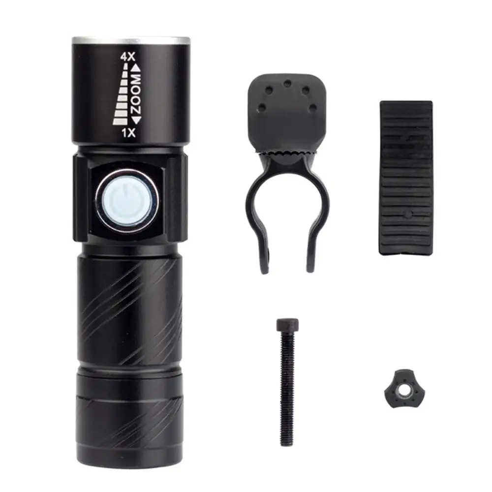 Велосипедный фонарь 2000 люмен USB перезаряжаемый водонепроницаемый со встроенным