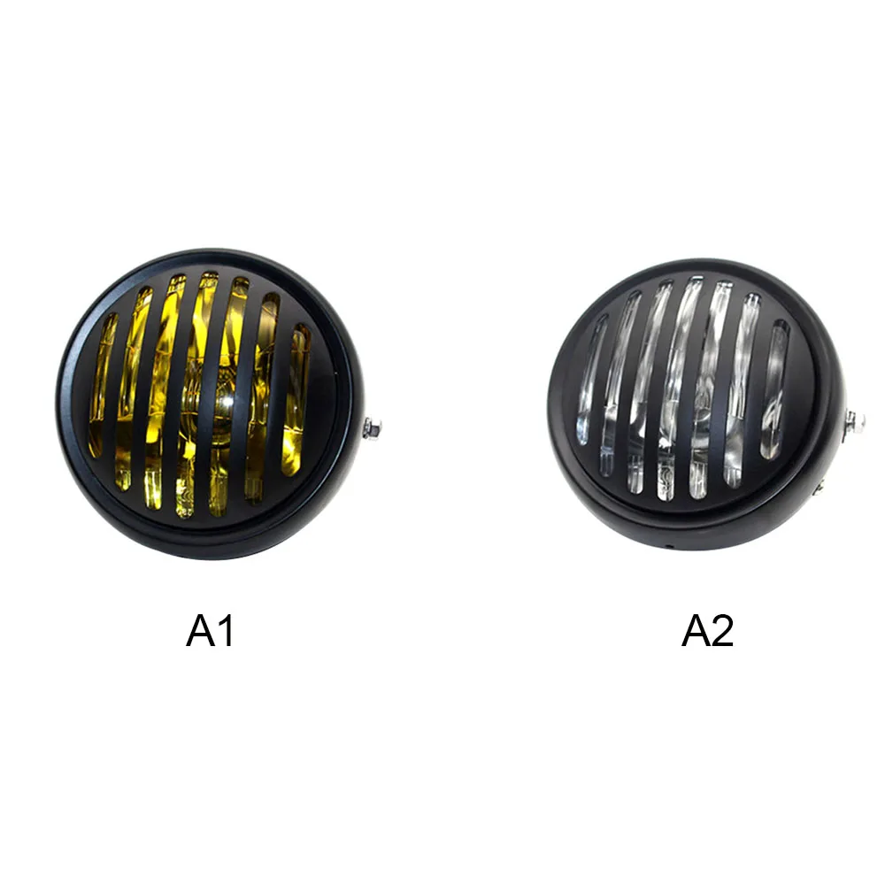 12V мотоциклетный гриль головной светильник с кронштейном мотоцикл ретро Фары