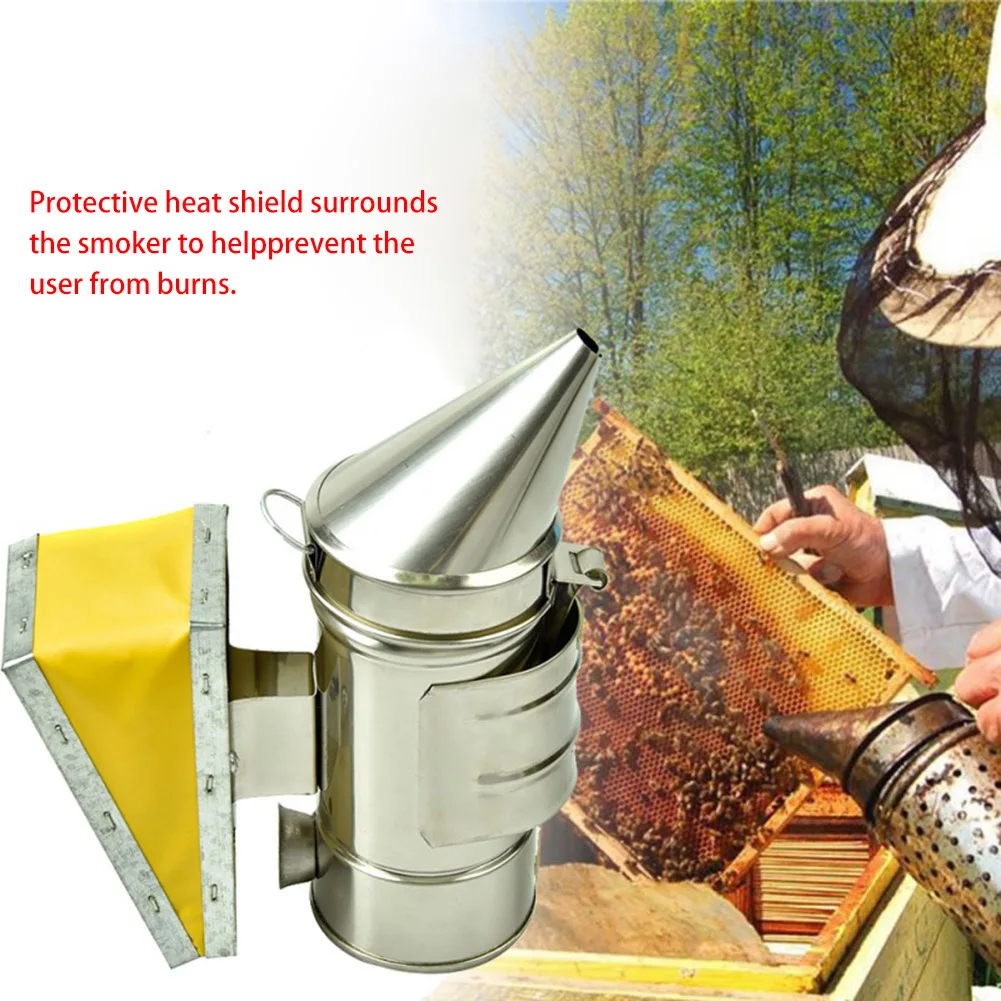 

Ручной передатчик для пчел из нержавеющей стали, инструмент для пчеловодства, оборудование для улья, распылитель дыма