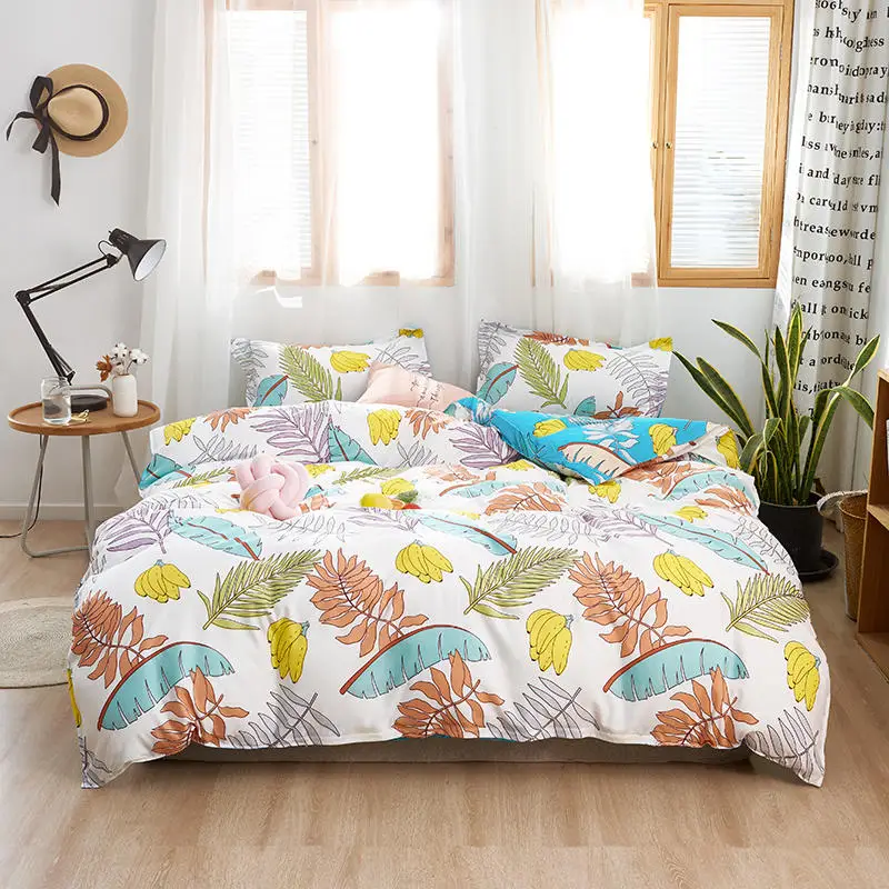 Комплект постельного белья с принтом листья подорожника комплект мягкого