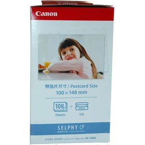 KP-108IN 100*148 мм фотобумаги и 3 чернильных картриджа для Canon Selphy CP серии фотопринтер CP800 CP910 CP1200 CP1300