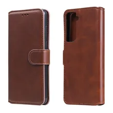 High quality Leather Wallet Case For Samsung S21 Plus Magnetic Flip Book S21 Phone Case For Samsung Galaxy S21 Ultra Cover etui