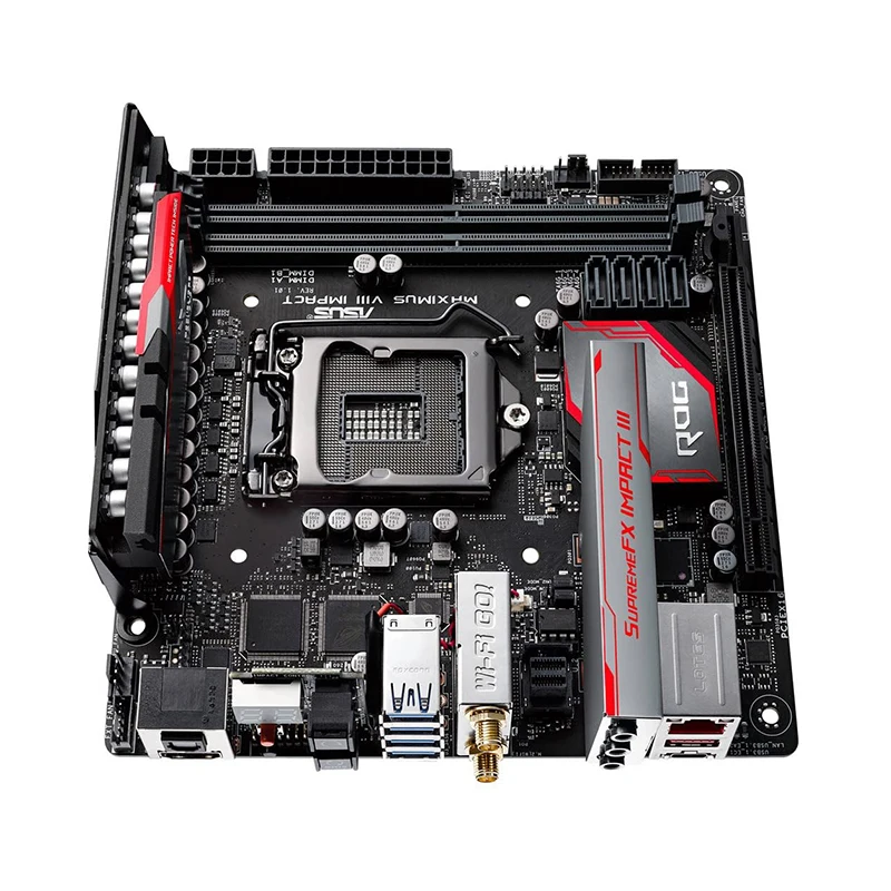 ASUS MAXIMUS VIII IMPACT 1151 Motherboard DDR4 32GB Intel Z170 PCI-E 3.0 USB3.1 Support Core i7 i5 i3 Cpus Mini ITX |