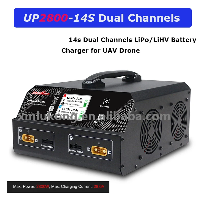 Ультрамощное 2800 Вт 28A UP2800 14S Lipo/LiHV/интеллектуальное зарядное устройство для беспилотного летательного аппарата