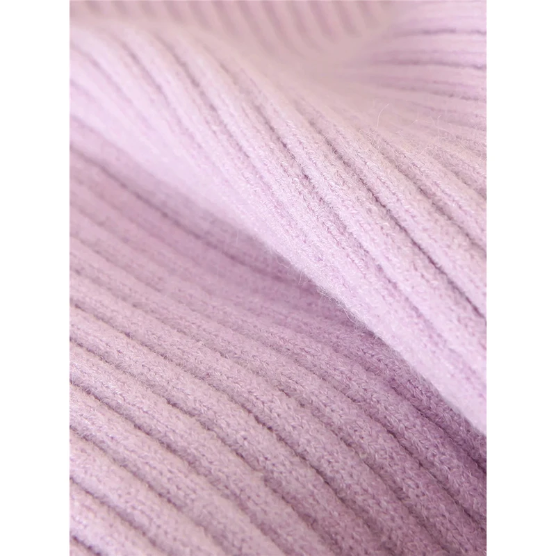 

women autumn long sleeve knitted pullover 2020 cacual female hooded purple drawstring hoodie sweater women's sweaters ropa mujer