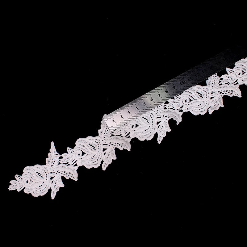 Новинка 2018 Высококачественная Белая/Черная кружевная лента с вышивкой