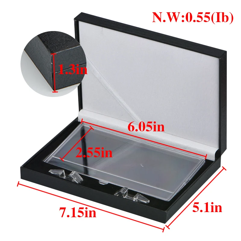 Качественный пластиковый альбом для банкнот Подарочная коробка поддельных 24K