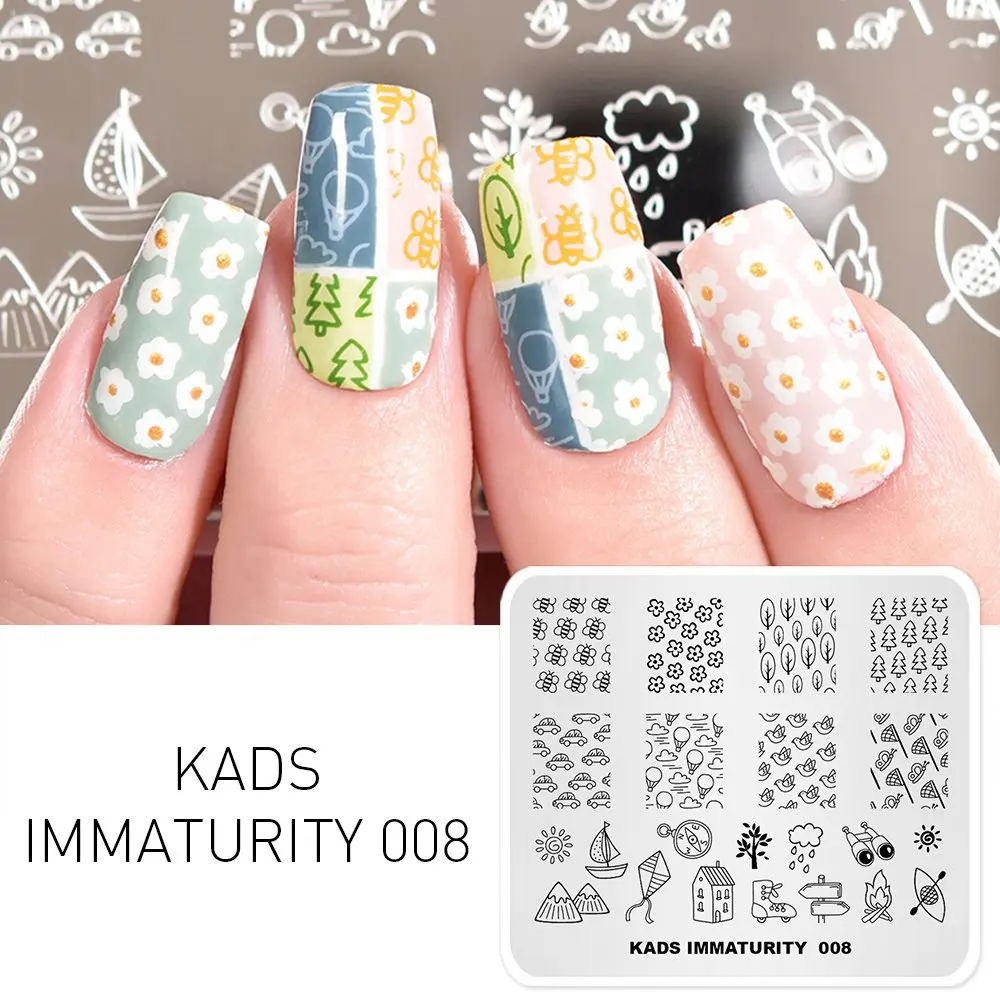 Ариеслибра пластина для стемпинга нейл арта цветок дерево птица рисунок ногтей