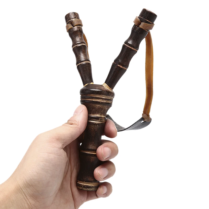 

1Pcs Powerful Slingshot Rubber Band Catapult Slingshot Toys Slingshot Wood Made Game Tool Outdoor Sports Accessories
