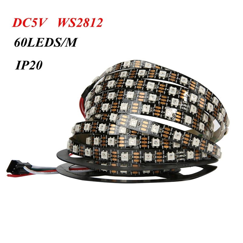 Новая светодиодная лента Dream color 5M 60 светодиодный/M 300 светодиодный s WS2812B ws2812 2812 WS2812