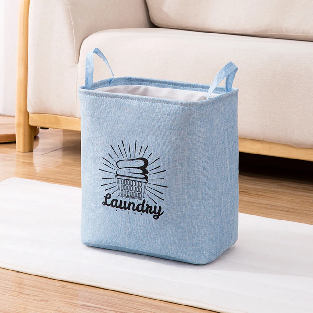 

Folding Laundry Basket Hamper Drawstring Closure Clothes Storage Basket with Handles Clothes Bag Home Organizer for Clothes Toys