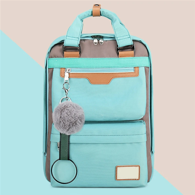 

Woman Fashion Backpack Durable Nylon Soft Handle Fashion Multi-Pocket Travel Zipper Backpacks For Female