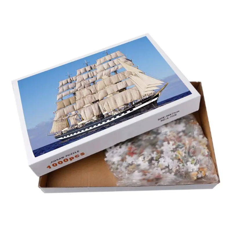 

Great Ship 1000Pcs Jigsaw Paper Puzzles Educational Toys for adults Children Puzzle Toy New