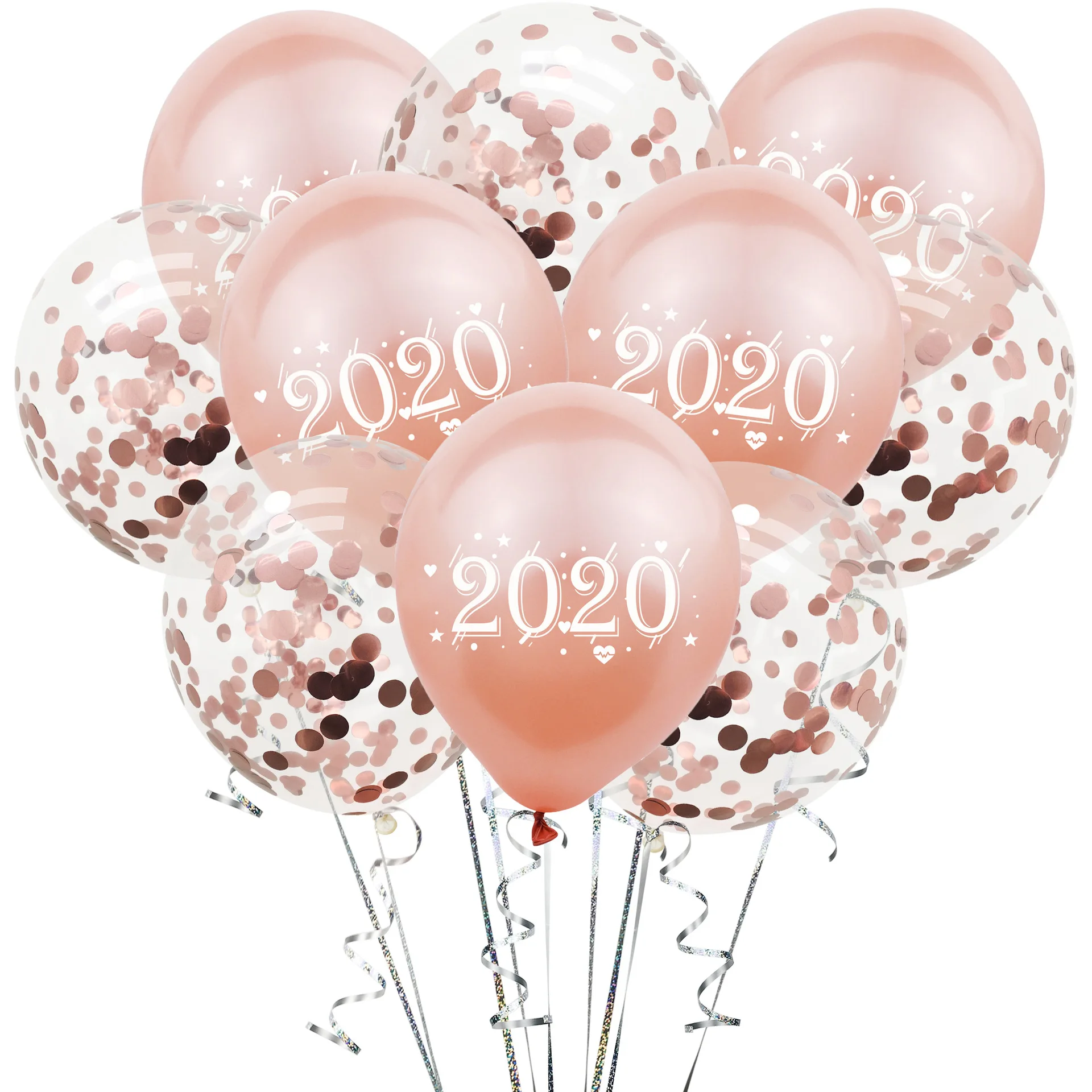 

10 шт., латексные воздушные шары с цифрами, 2020