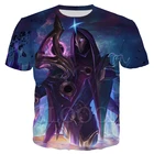Популярные игры, темная космическая кожаная мужская и женская футболка Jhin, повседневные футболки с 3D принтом