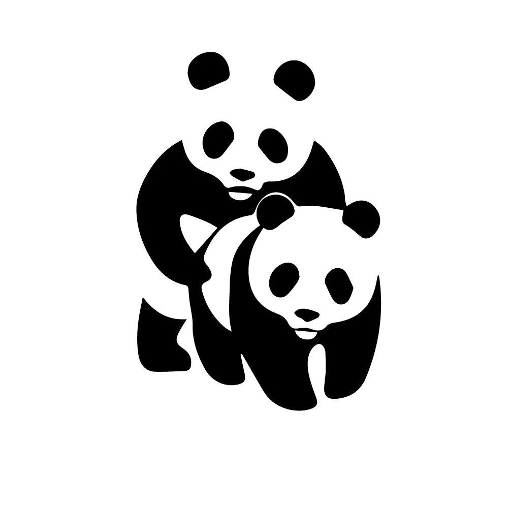 Creative PANDA Vinyl Wrap Auto Sticker Oil Tank Cover Car Styling Custom | Автомобили и мотоциклы