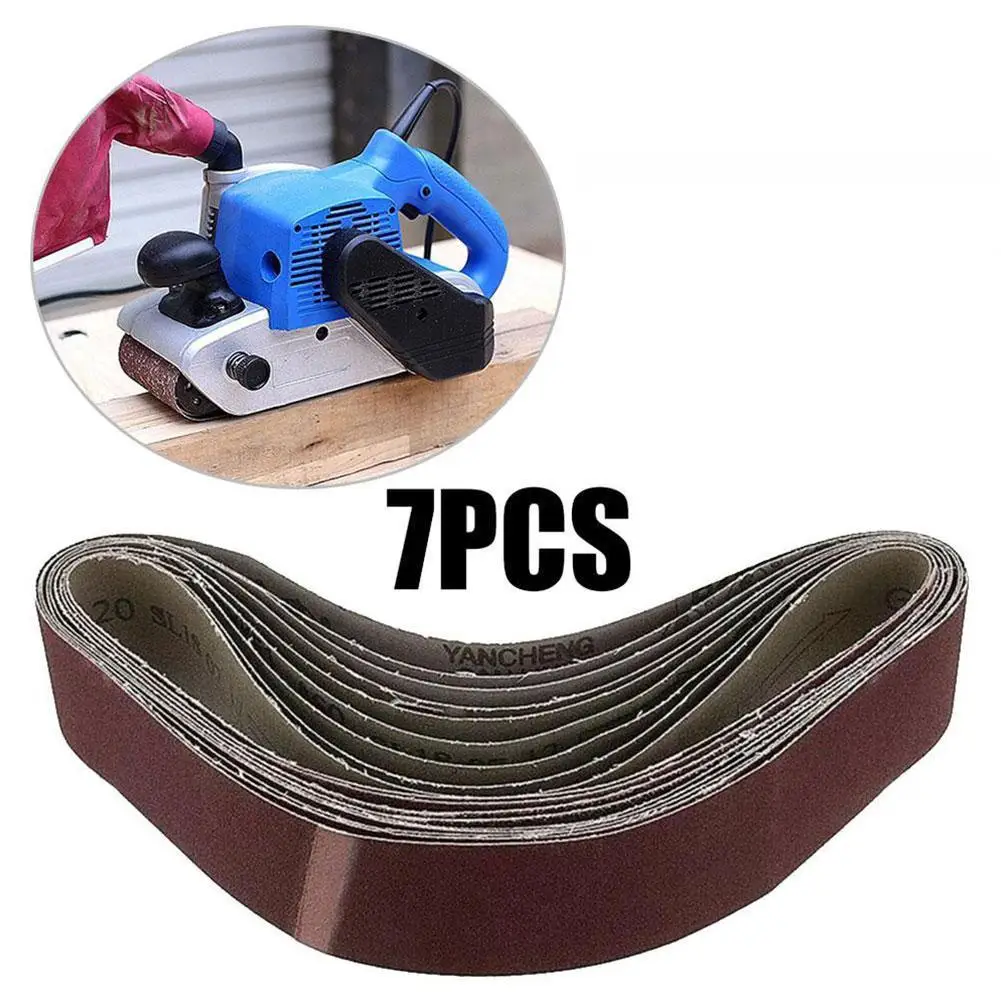 

7 PCS Grit Sanding Belts Metal Grinding Aluminum Bands Polisher Oxide Sander 50 x 2100 mm