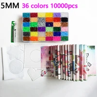 5mm hama beads complete kit3648 colors perler fuse bead for kids diy handmaking 3d creativity puzzle educational kids toys gift
