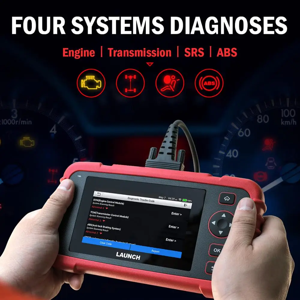 Launch X431 CRP123X OBD2 сканер ENG ABS подушка безопасности SRS на авто диагностический