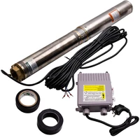 4" 1100W Deep Well Submersible Bore Water Pump Stainless Steel + 20m Cable