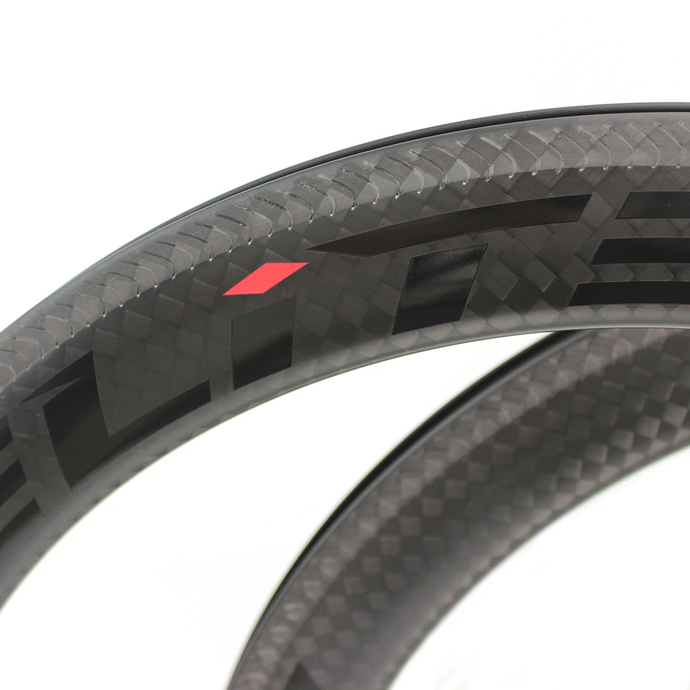 ELITEWHEELS 700c обод из углеродного волокна A1 Лазерная тормозная поверхность 60 мм 12 к