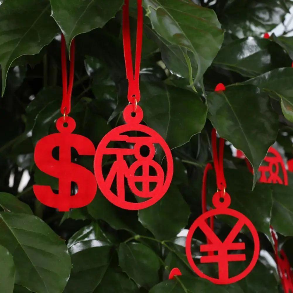 

8Pcs Chinese New Year Pendant Spring Festival Bonsai Decor Crafts Accessories