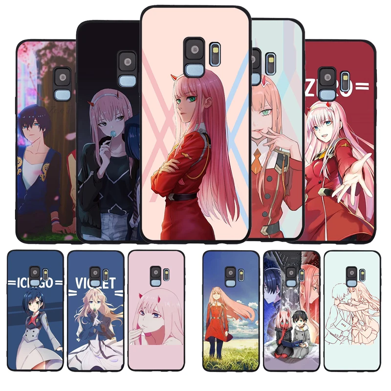 Мягкий черный Чехол Franxx для Samsung S20 S10 S9 S8 S7 edge Plus Lite Note 8 9 10 A6 A7 A8 A9 2018|Бамперы| |