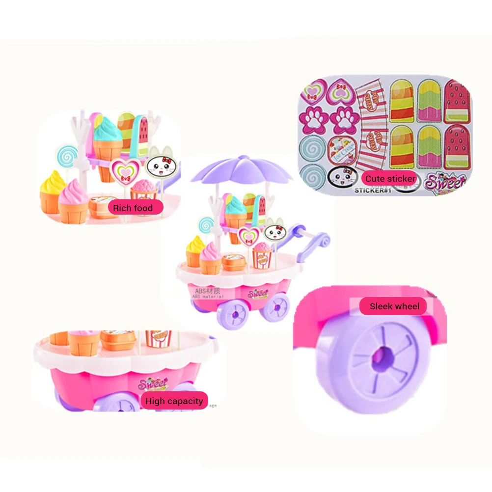 28 шт./компл. детская одежда с принтом в виде мороженого для девочек игрушечная