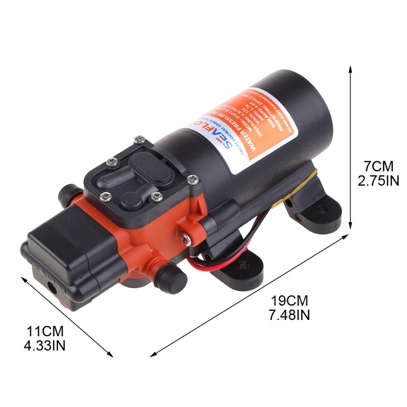 Морской диафрагменный насос 12 В стандартный двигатель для переноса воды