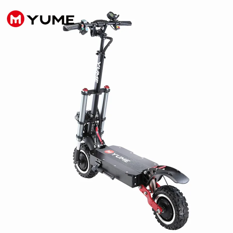 Мощный 11 дюймовый двухмоторный внедорожный скутер YUME Y11 мощностью 6000 Вт с шинами