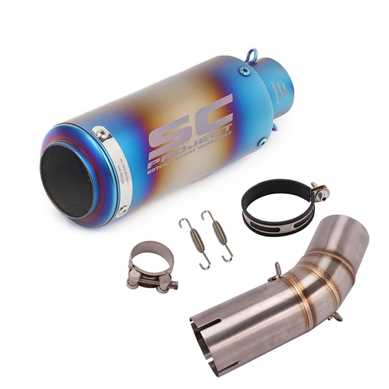 

sc Project Ttanium alloy Motorcycle exhaust system muffler tip tube middle connector connection for ducati 959 panigale