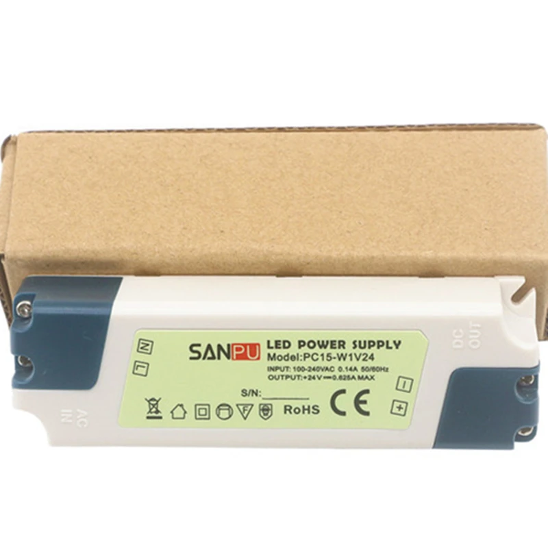 DC12V/24 V Безопасность Светодиодный Питание освещения трансформаторный Блок 15/35/60