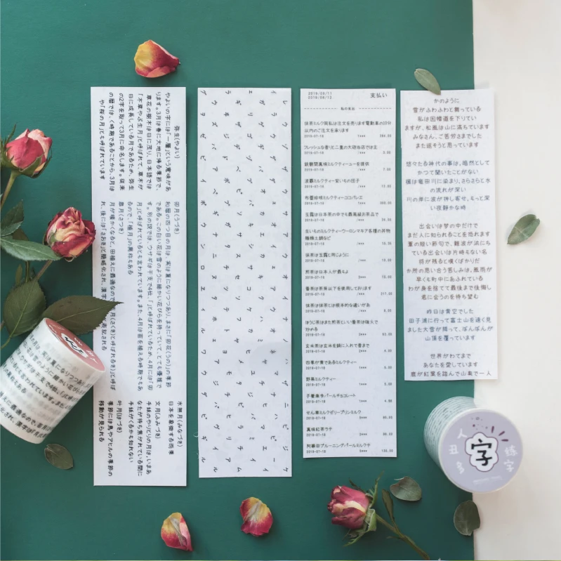 Retro characters Series Bullet Journal Washi Masking Tape Sulfuric Acid Paper Scrapbooking Stationery Decorative Labal |