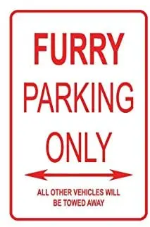 

Металлический жестяной знак, пушистая парковка, только уличный знак, металлический алюминиевый знак для настенного искусства, 8x12 дюймов