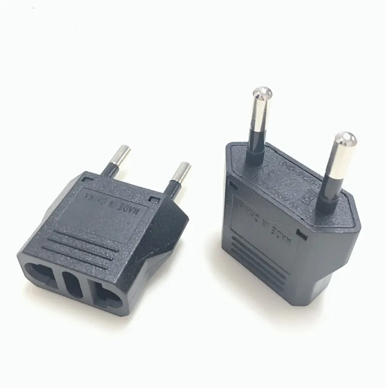 2 шт. США в ЕС ЕВРО Европа Путешествия power Plug адаптер зарядного устройства для