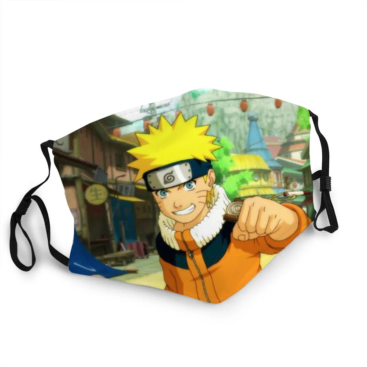 Японская аниме маска для лица Наруто моющаяся многоразовая Пылезащитная с