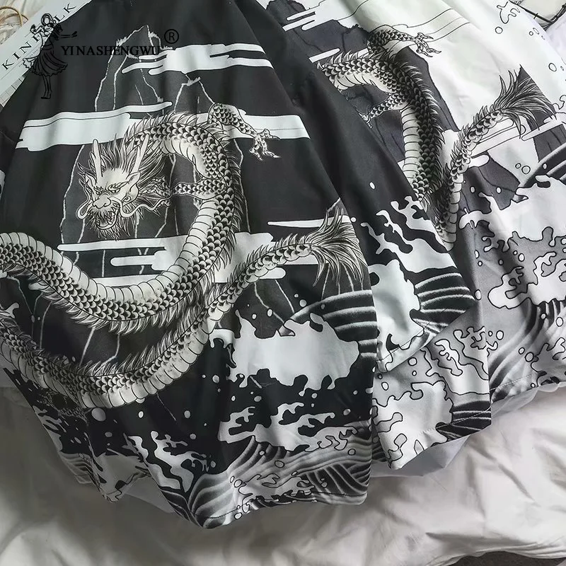 Женский костюм для косплея Yukata свободное шифоновое кимоно в стиле Харадзюку с