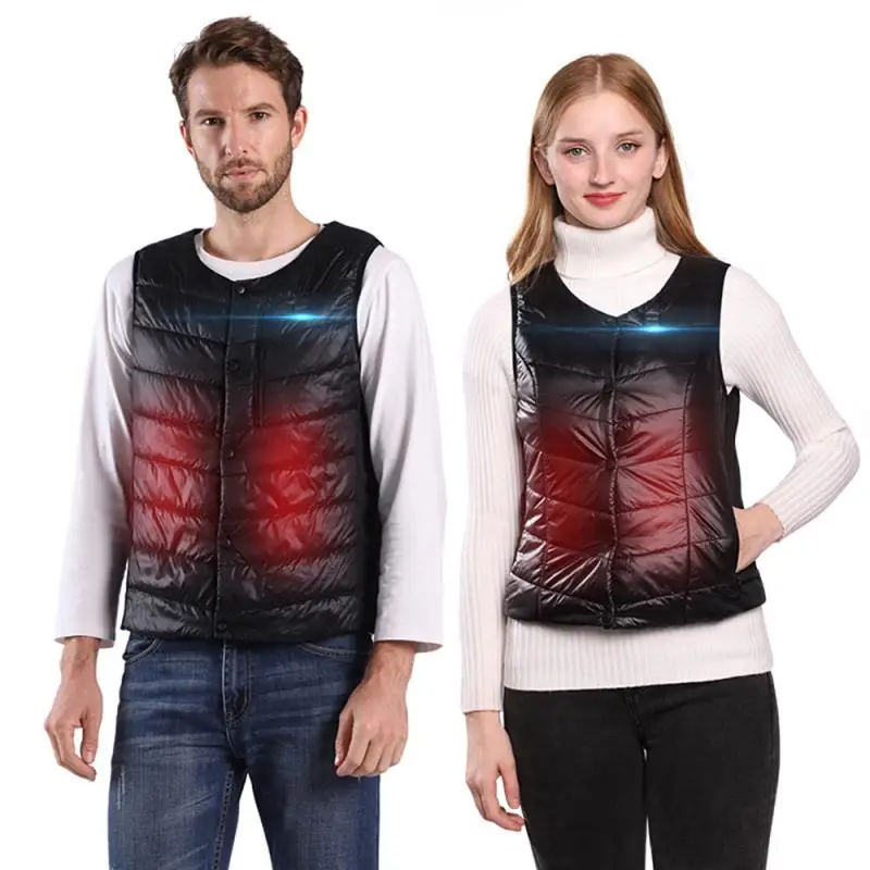 

USB Intelligent Control Heating Vest Heated Jacket Warm Clothing Electric Washable Base Vest Outdoor Ski Hiking Heated Jackets