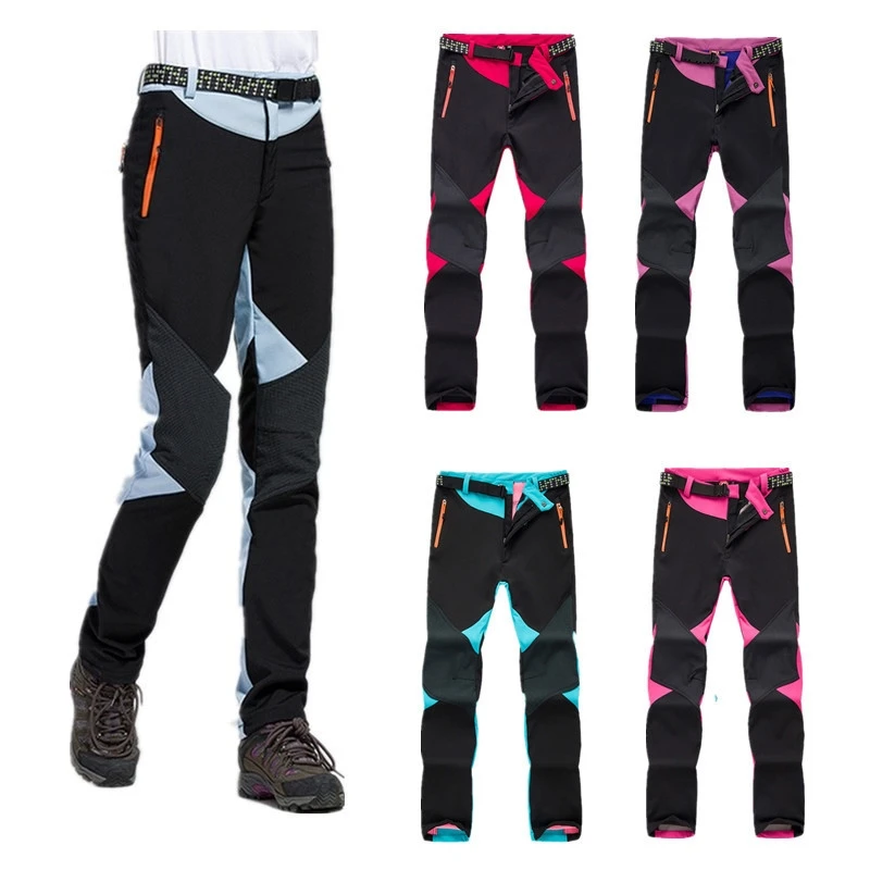 

Women Winter Warm Outdoor Hiking Pants Camping Climbing SoftShell Fleece Sportwear Trousers Windproof Waterproof Pants
